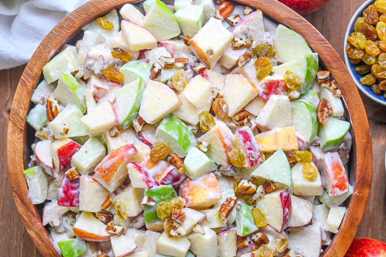 Ensalada de manzana para las cenas navideñas