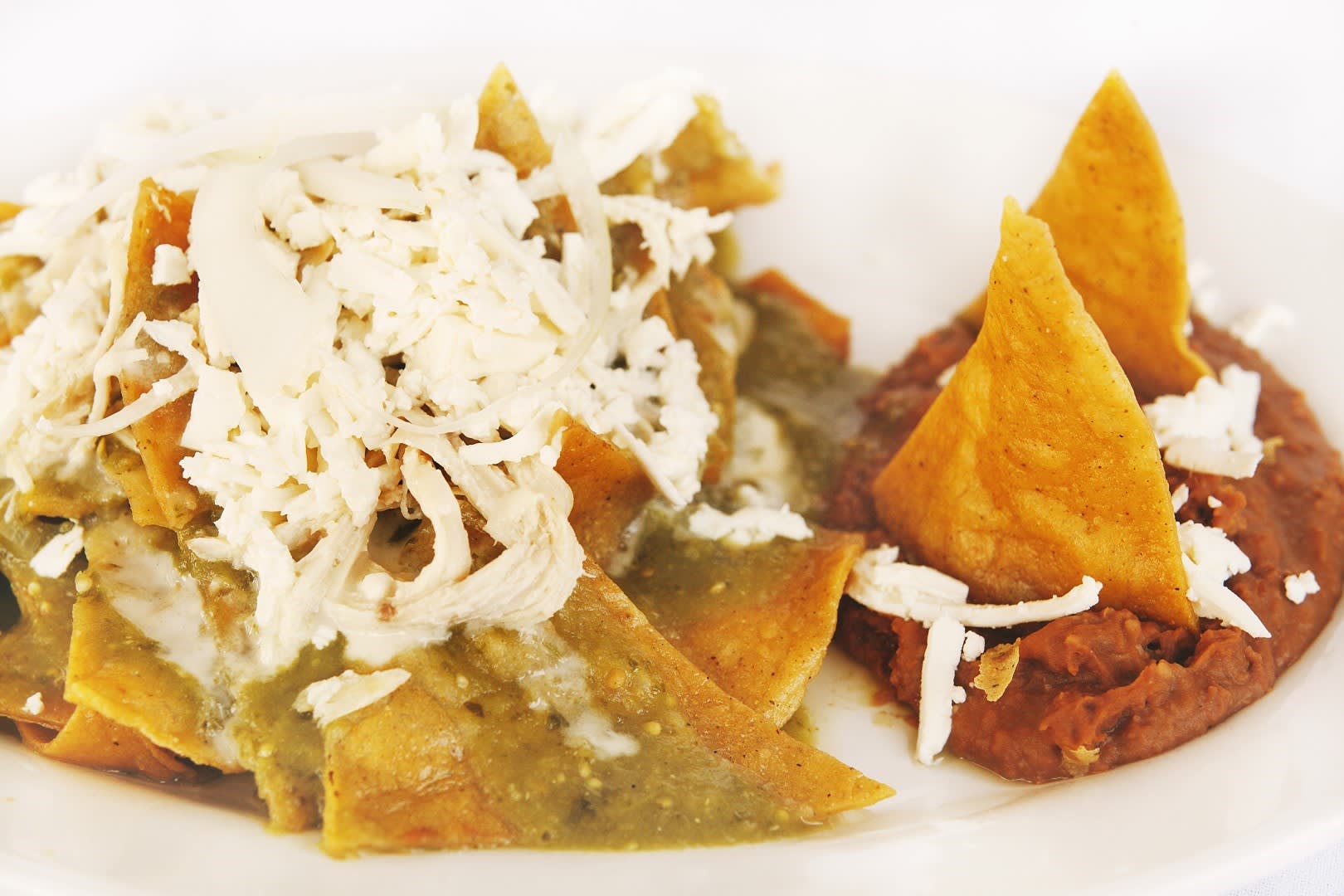 chilaquiles verdes duros