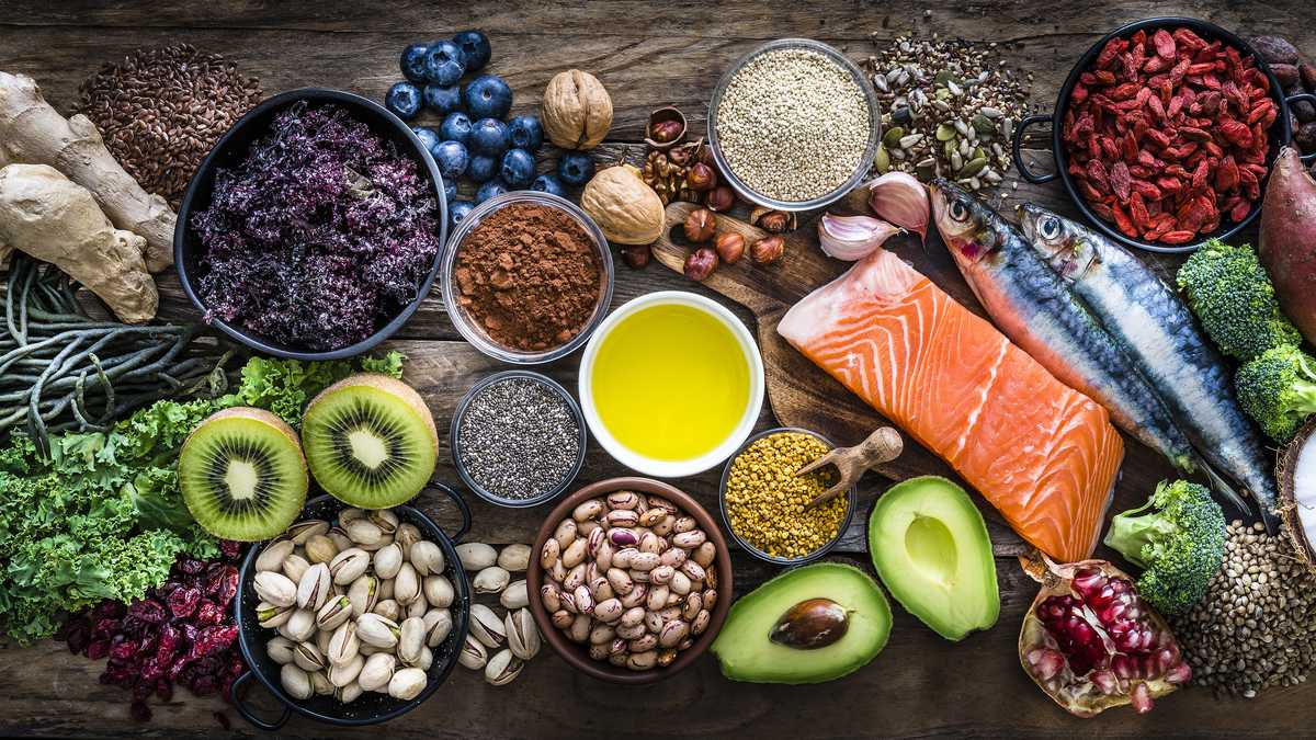 Platillos que contienen nutrientes y antioxidantes